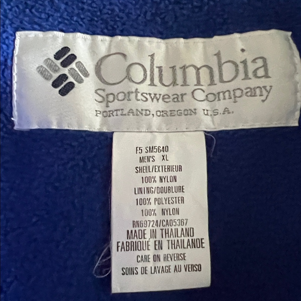 Columbia Men's Blue and Teal Windbreaker size XL - Picture 11 of 11
